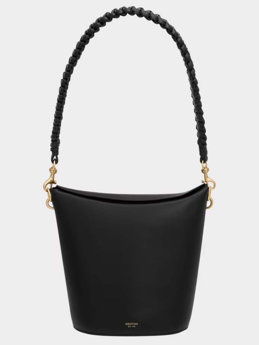 Oroton Brie Leather Bucket Bag